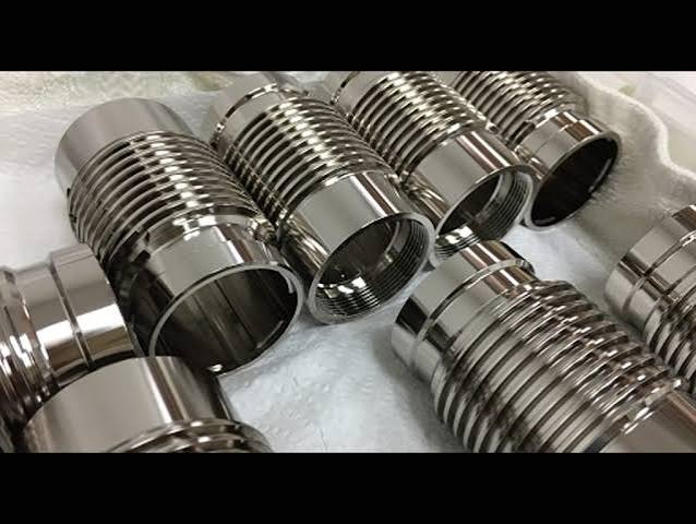 Bright electroless nickel plated threaded couplings